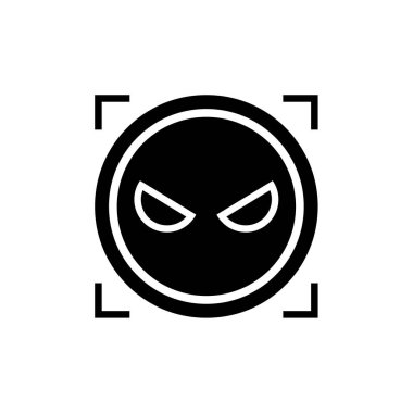 yüz simgesi, vektör illüstrasyonu  