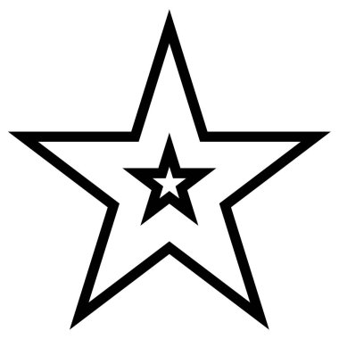 Yıldız. Web simgesi basit illüstrasyon