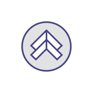  Ok düğmesi. düz biçim simgesi tasarımı