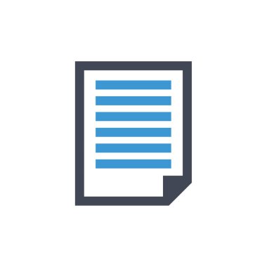 belge simgesi vektör illüstrasyonu