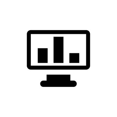 Bilgisayar simgesi vektör illüstrasyonunda grafik