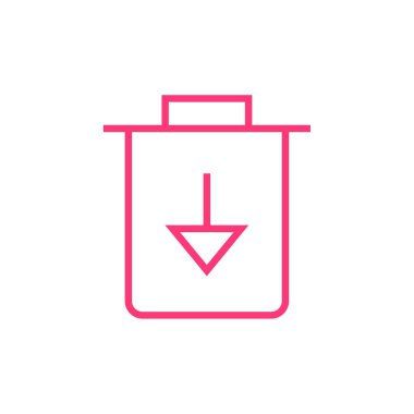 ok aşağı simge vektör illüstrasyonu