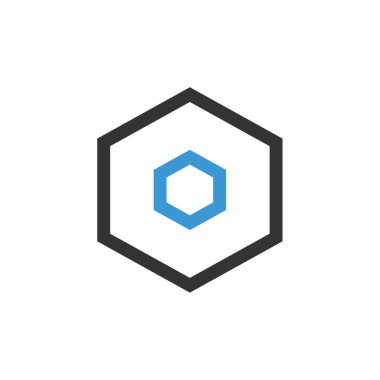 Altıgen vektör ikonu tasarım illüstrasyonu