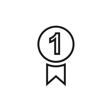 Madalya ikon vektör illüstrasyonu