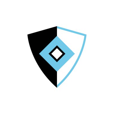 Kalkan logo tasarım vektör şablonu 