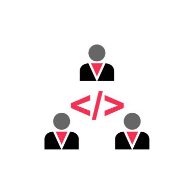 Web Geliştirme basit simgesi, vektör illüstrasyonu