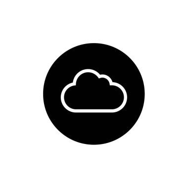 bulut vektörü düz simgesi 