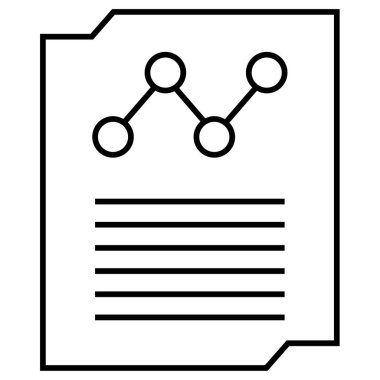 Rapor ver. Web simgesi basit illüstrasyon