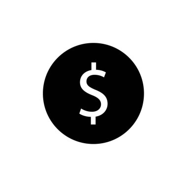 Grafik dolar simgesi, ABD para işaretinin basit bir gösterimi 