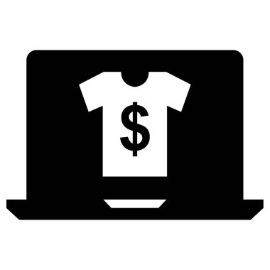 e-ticaret ve alışveriş ikonu konsept vektör çizimi  