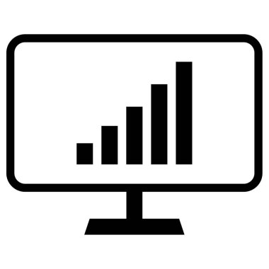 grafik çizelgesi vektör simgesi 