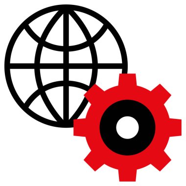 Küresel iş vektör simgesi 