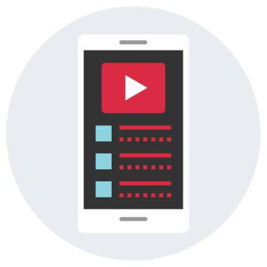 video oynatıcı vektör simgesi 