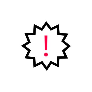  Ünlem işareti simgesi vektör çizim