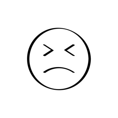 yüz simgesi, vektör illüstrasyonu 