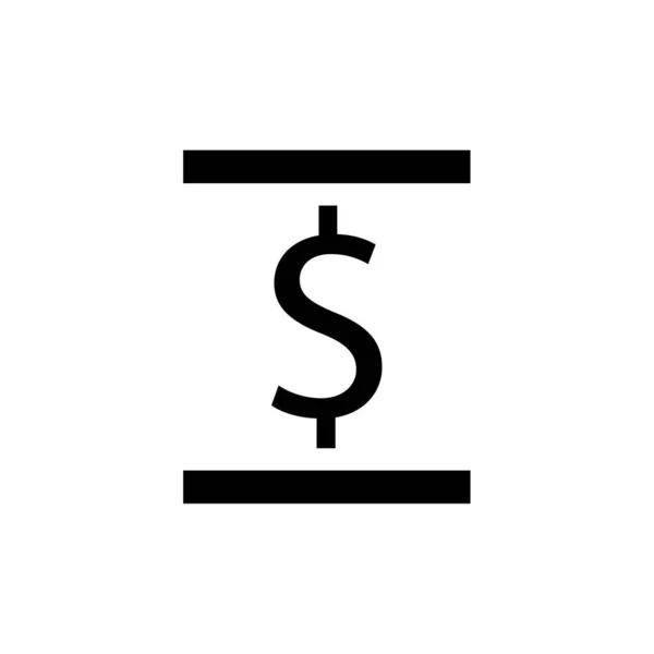 美元符号图标矢量插图 — 图库矢量图片