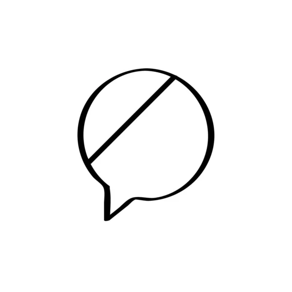Conversa Conversa Conversa Bolha Ícone Vetor Ilustração — Vetor de Stock