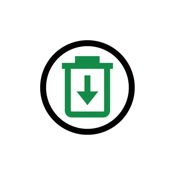 Battery Icon Logo Design Vector — Stock Vector