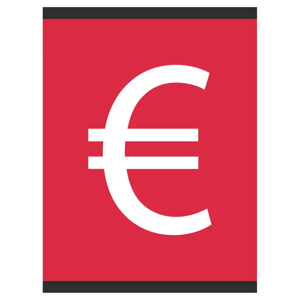 Euro Icono Web Ilustración Simple — Archivo Imágenes Vectoriales