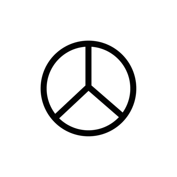 Διανυσματική Απεικόνιση Του Εικονιδίου Του Σήματος Ειρήνης — Διανυσματικό Αρχείο