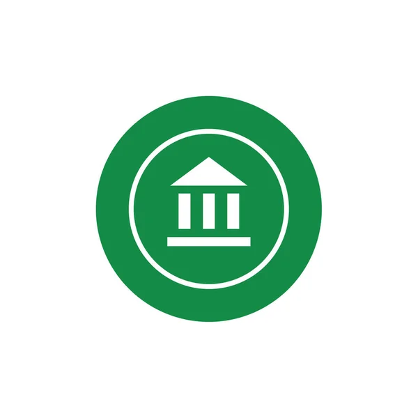 Abbildung Zur Ikone Der Bank — Stockvektor