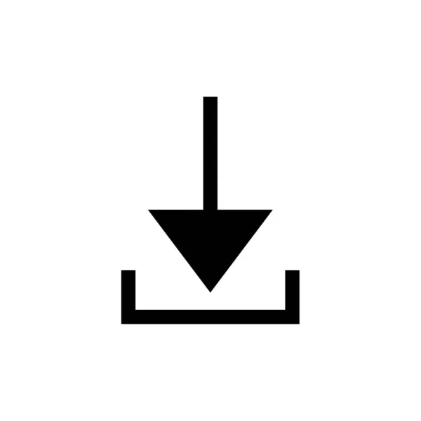 ダウンロード矢印アイコン ベクトル図 — ストックベクタ