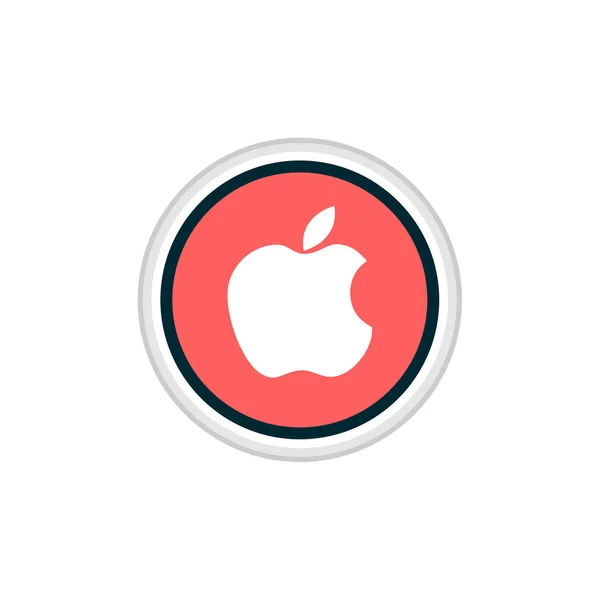 Social Media Ikone Apple — Stockvektor