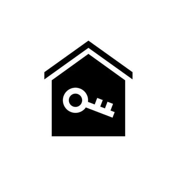 Keys House Real Estate Shopping Home Web Icon Simple Illustration — Stock Vector