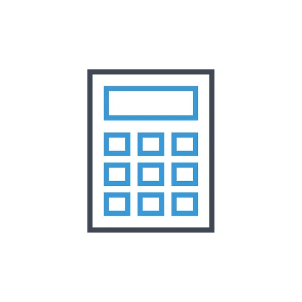 Kalkulačka Jednoduchá Ikona Vektorové Ilustrace — Stockový vektor