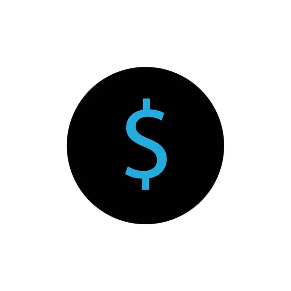 Jednoduchá Ilustrace Nápisu Peníze Grafická Ikona Dolaru — Stockový vektor