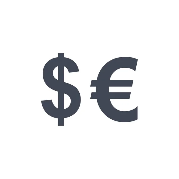 Icona Della Valuta Euro Illustrazione Vettoriale — Vettoriale Stock