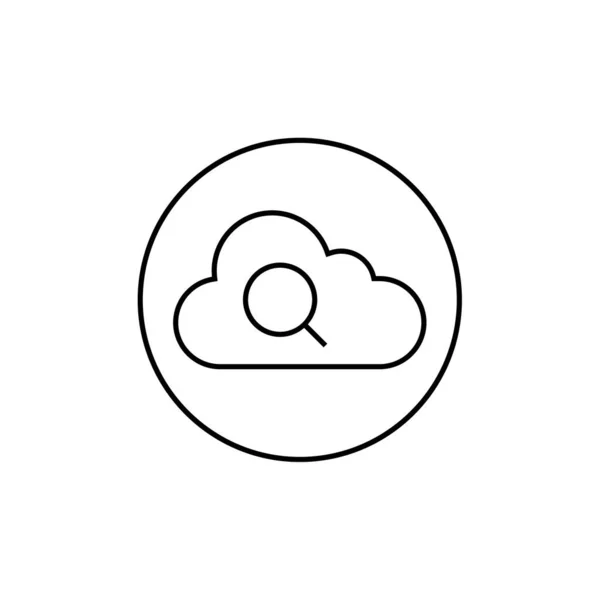 Conceito Computação Nuvem Ilustração Vetorial — Vetor de Stock