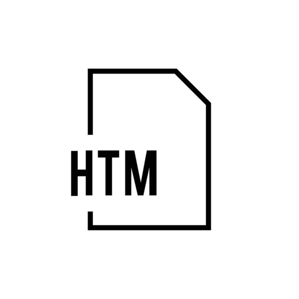 Векторная Иллюстрация Расширения Файла Htm — стоковый вектор