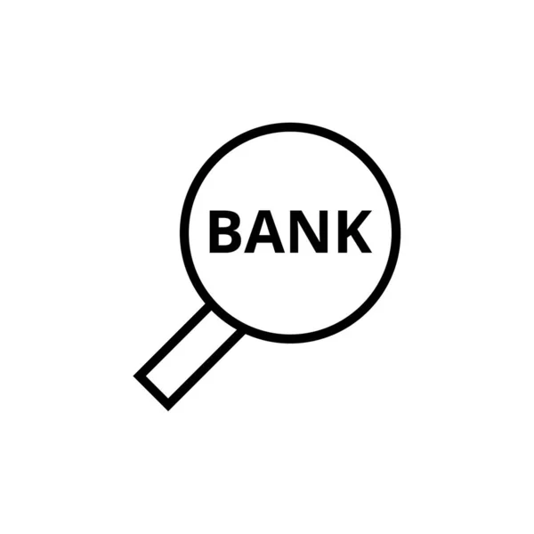 Bankkartensymbol Umrissstil — Stockvektor