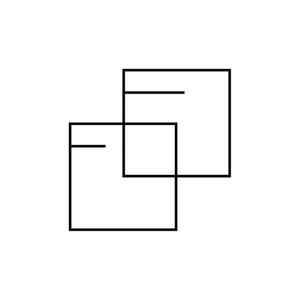Abstrakt Polygonal Geometrisk Tegnikon Vektorillustrasjon – stockvektor