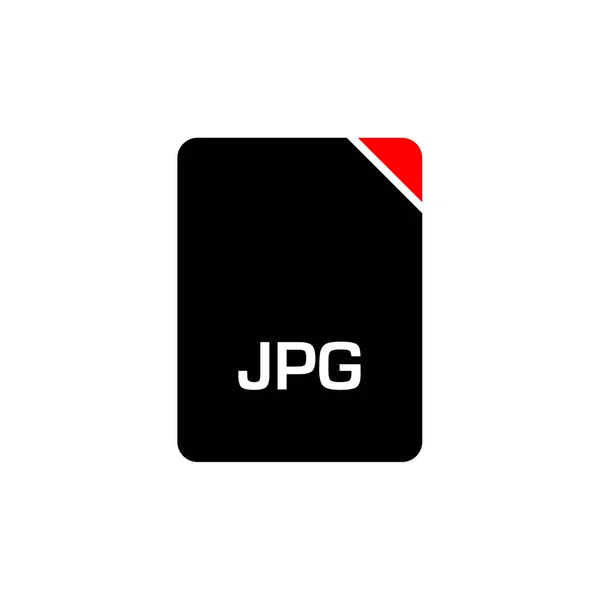 Εικονίδιο Αρχείου Jpg Διανυσματική Απεικόνιση Απλό Σχέδιο — Διανυσματικό Αρχείο