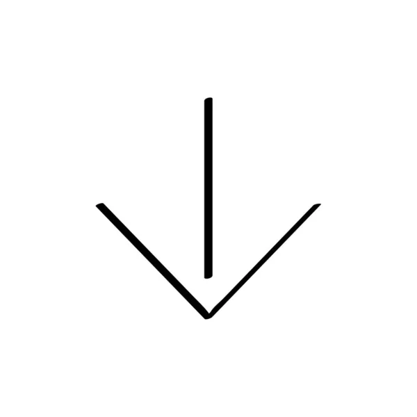 Direciton Point Pointer Herunterladen Icon Vektor Illustration — Stockvektor