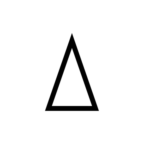 Triángulo Icono Vector Ilustración — Vector de stock