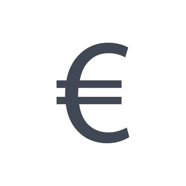 Euro Ikone Vektorillustration — Stockvektor