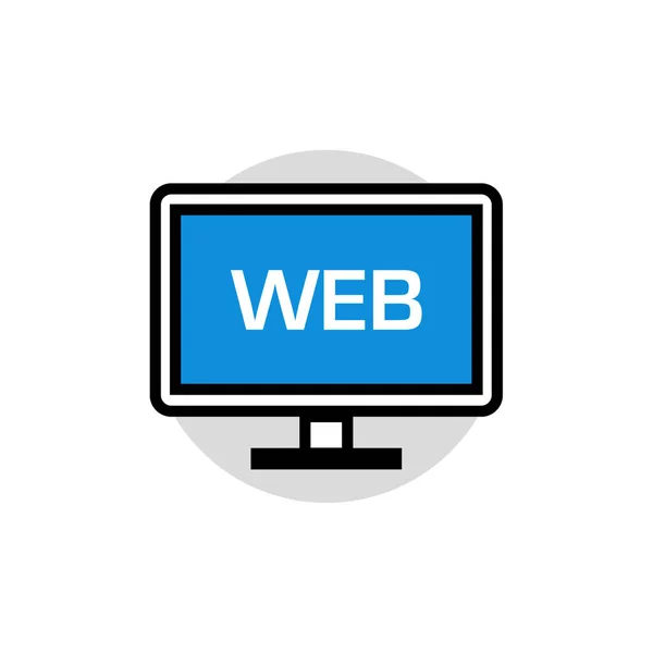Okno Przeglądarki Internetowej Ikona Wektor Projekt Ilustracji — Wektor stockowy