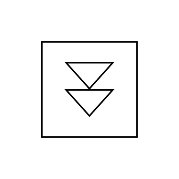 Flechas Ilustración Icono Simple Web — Archivo Imágenes Vectoriales