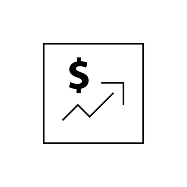 Ilustración Vectorial Del Icono Negocios Finanzas — Vector de stock