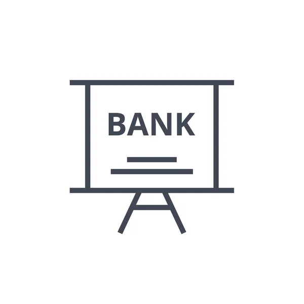 Τραπεζικό Εικονίδιο Σχεδιασμός Συμβόλων Τραπεζικής Έννοιας Από Χρηματοπιστωτική Οικονομία Και — Διανυσματικό Αρχείο
