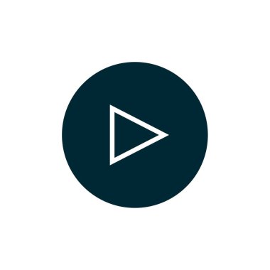 Video oynatıcının vektör simgesi 