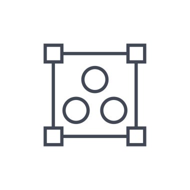 Modern simgeye bağlanan vektör illüstrasyonu   