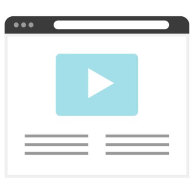 Düz simgesi kodlama, illüstrasyon vektör