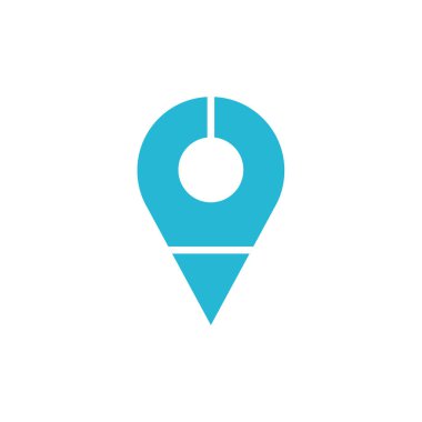 harita pin ikonu vektör illüstrasyonu