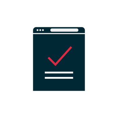 kontrol listesi simgesi vektör illüstrasyonu