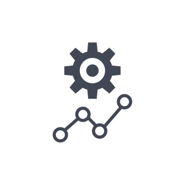 dişli simgesi vektör illüstrasyonu