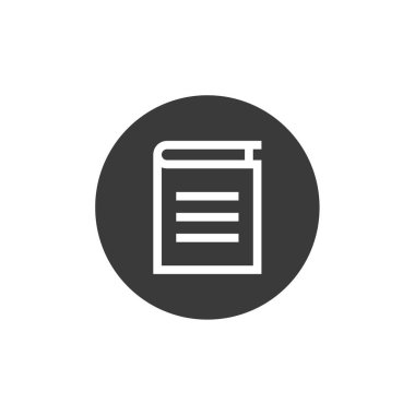 belge dosya vektör simgesi. 